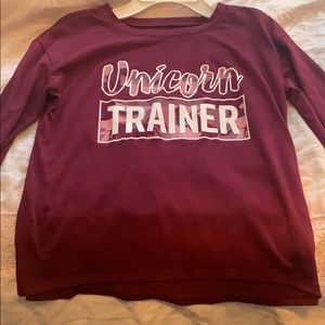 Girls Size 12 long sleeve tee from Justice